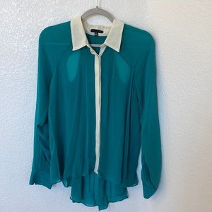 BLUE/GREEN BLOUSE